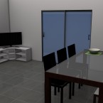 dining table render
