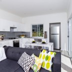 living and kitchen at granny flat in NorthRocks